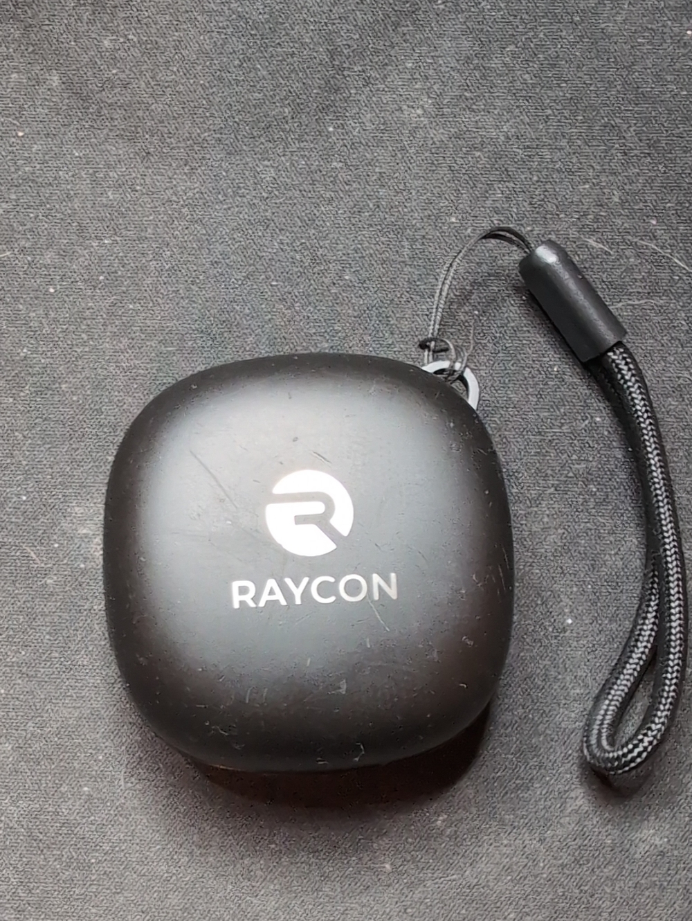 Raycon Bluetooth Earbuds Black Carrying Case with Wrist Strap (case only)